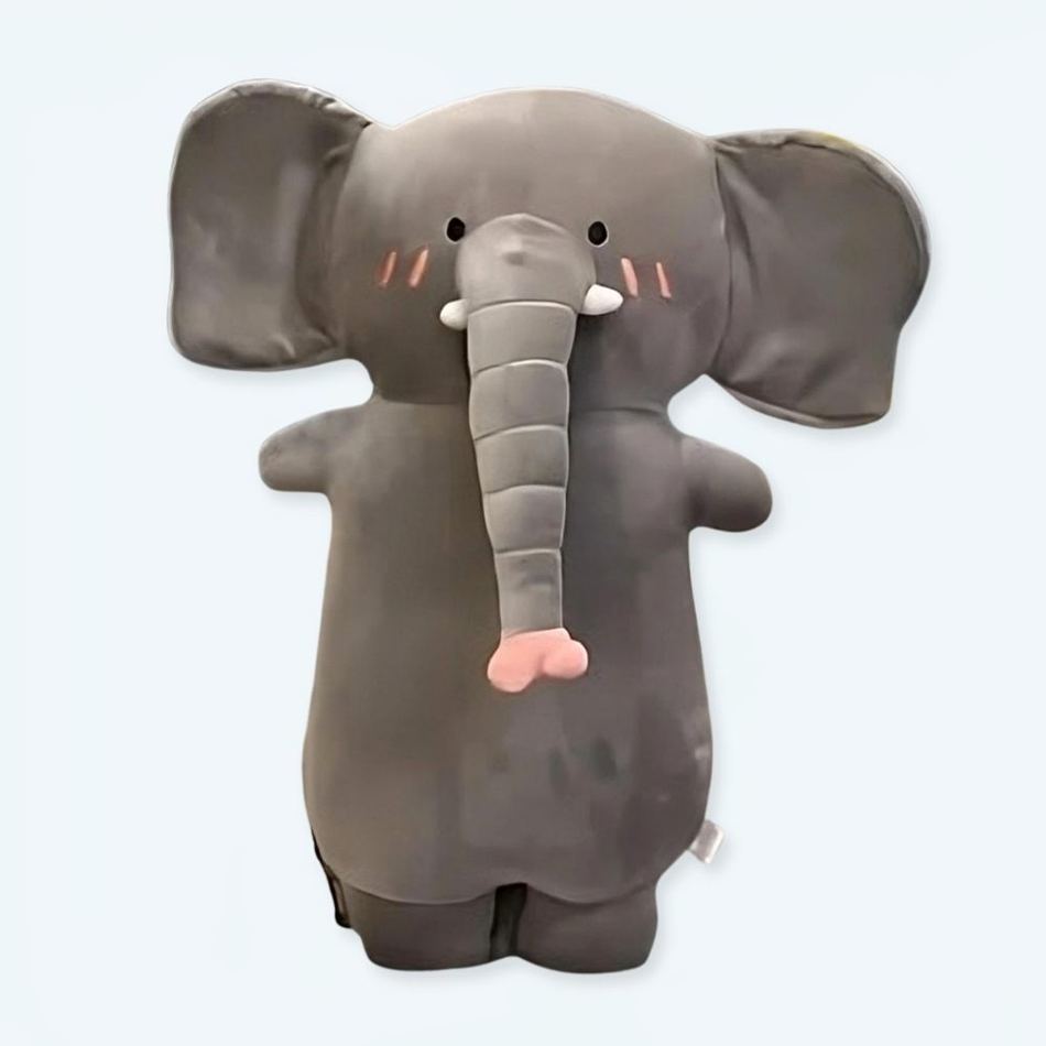 Peluche éléphant oreiller doux enfant sommeil paisible