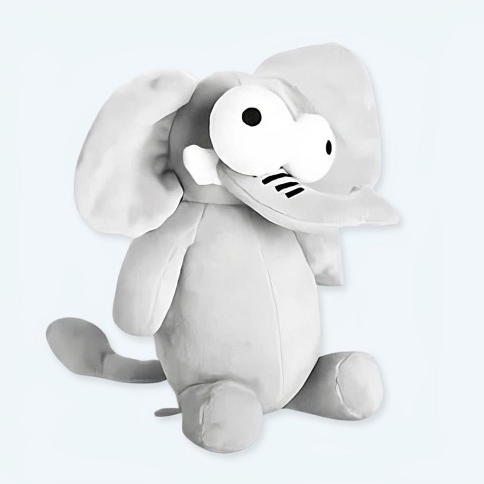 Peluche éléphant rigolo doux enfant chambre déco