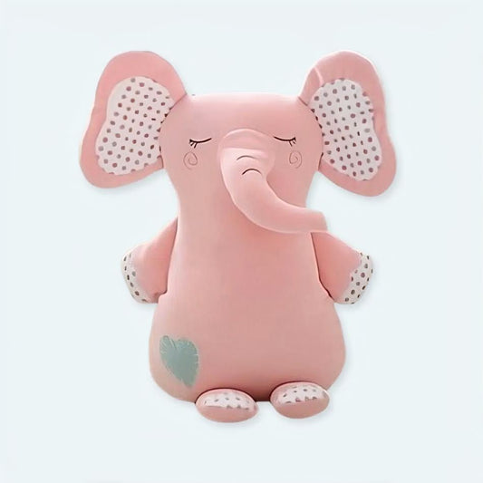 Peluche éléphant rose douce câlin chambre enfant