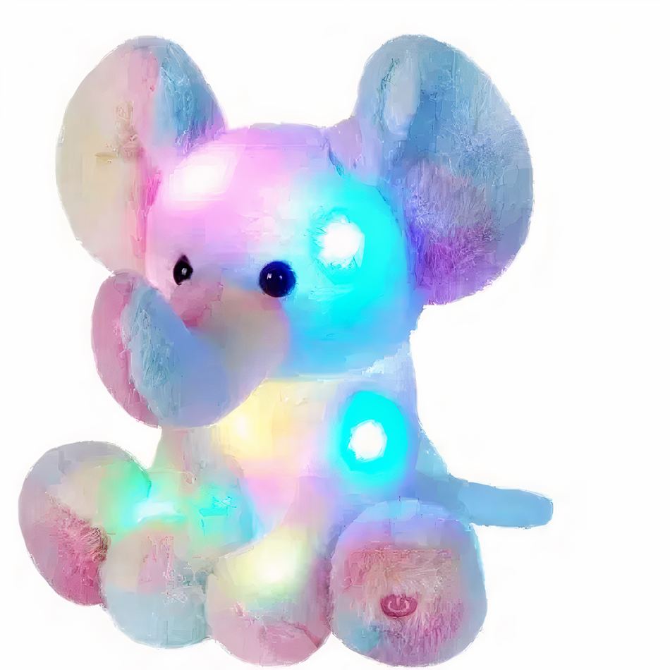 Peluche éléphant veilleuse douce chambre enfant nuit