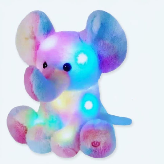 Peluche éléphant veilleuse douce chambre enfant nuit