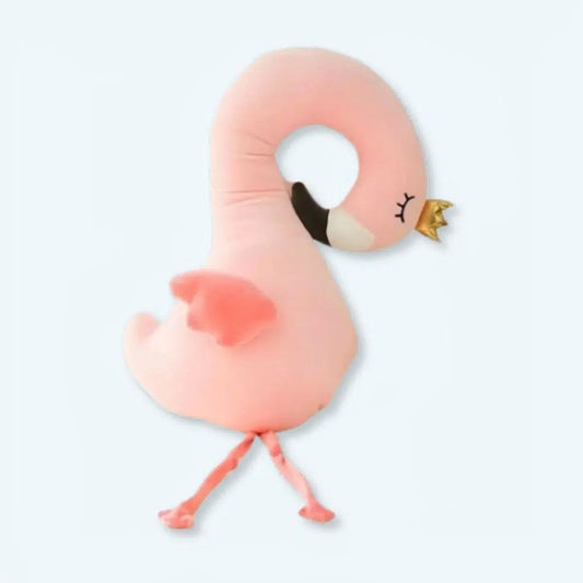 Peluche flamant rose clair doux oreiller câlin déco