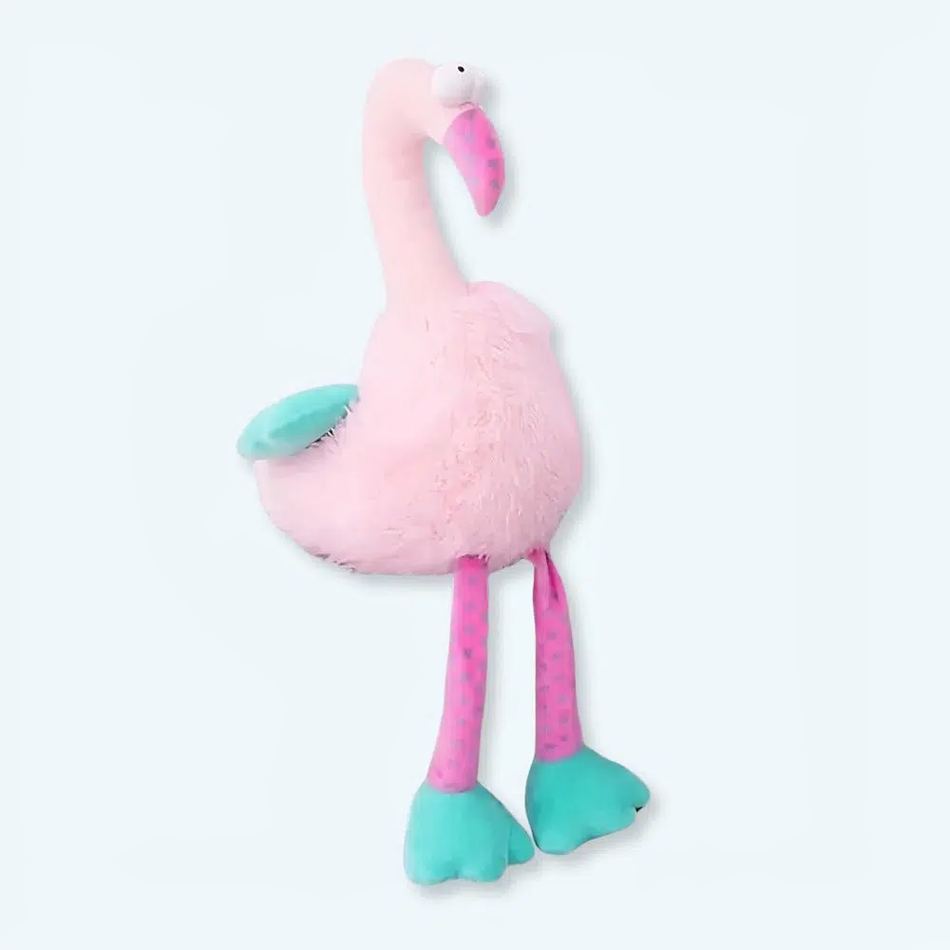 Peluche flamant rose drôle doux enfant chambre déco