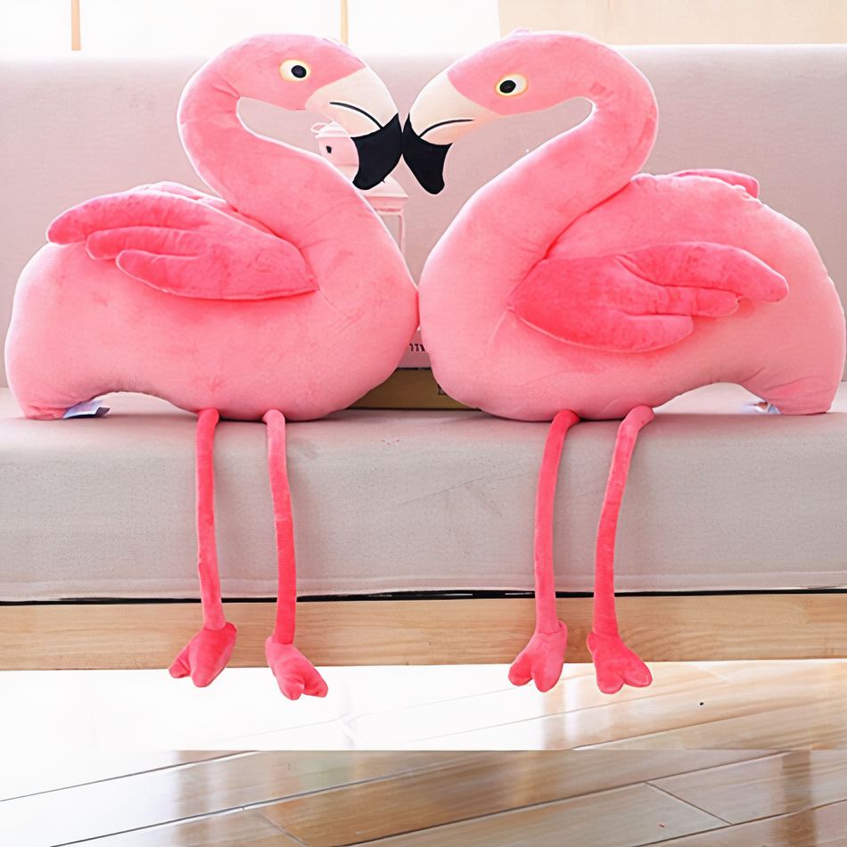 Peluche flamant rose géant doux chambre enfant déco