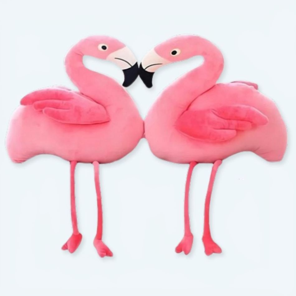 Peluche flamant rose géant doux chambre enfant déco