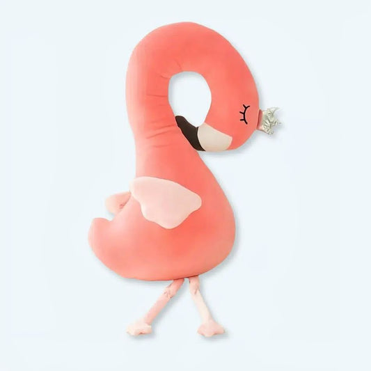 Peluche flamant rose oreiller doux chambre enfant