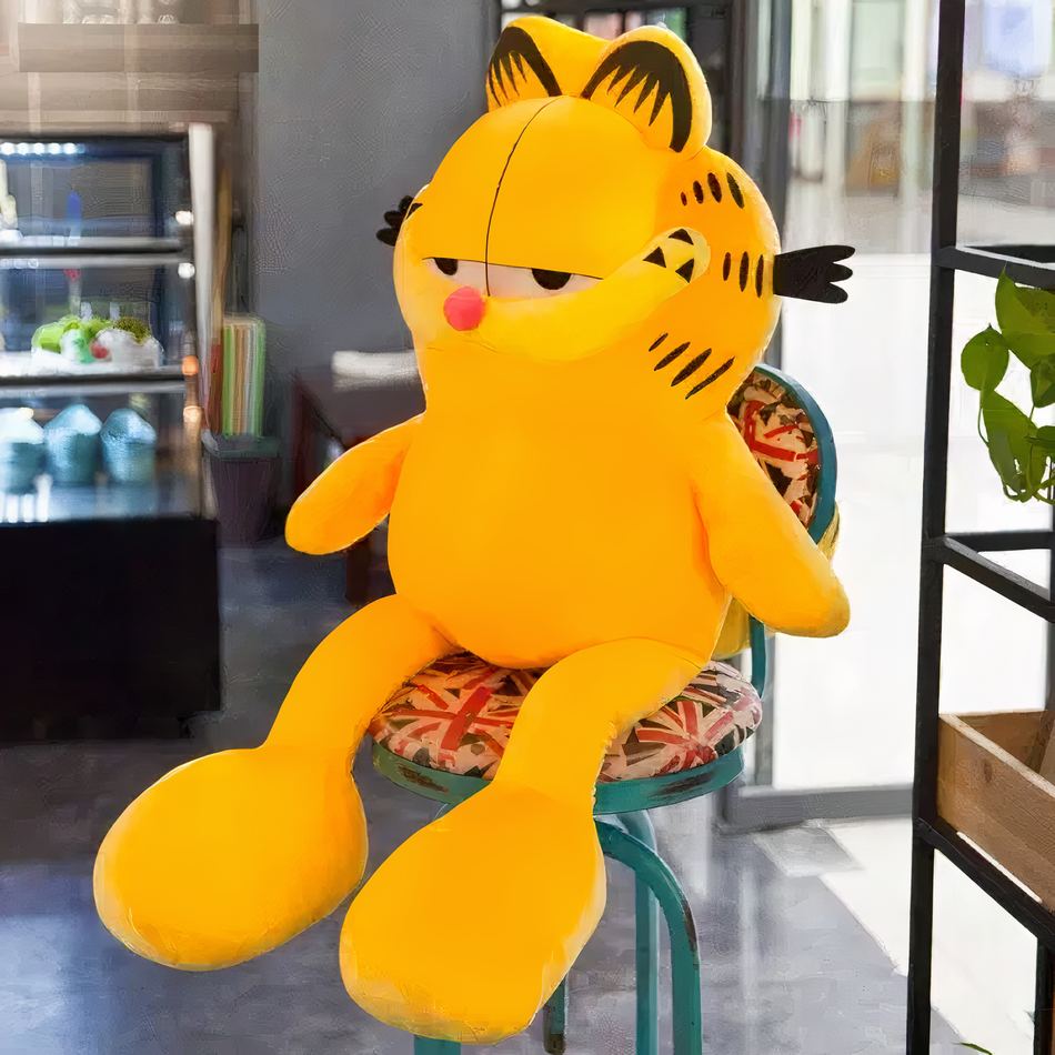 Peluche Garfield géante douce chat orange câlin cosy