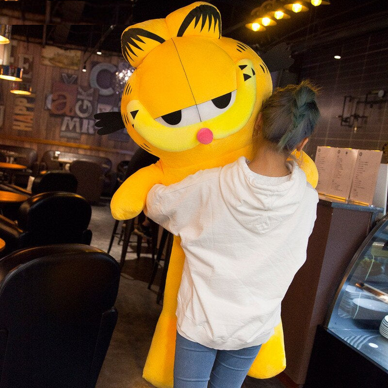 Peluche Garfield géante douce chat orange câlin cosy