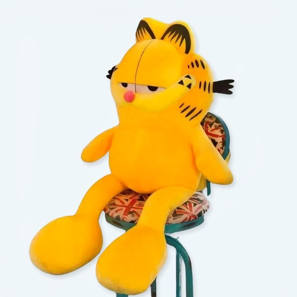 Peluche Garfield géante douce chat orange câlin cosy