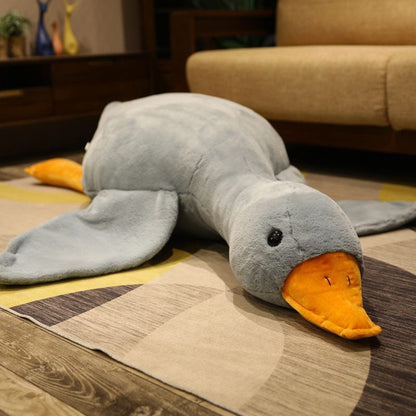 Peluche géante canard aux petites ailes