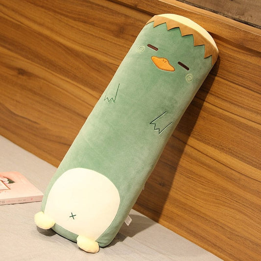 Peluche géante canard endormi