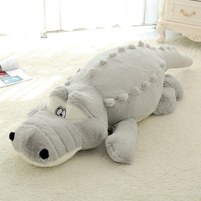 Peluche Géante Crocodile  CriCri le Croco | Peluche World 60 cm / Gris