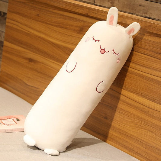 Peluche géante lapin endormi