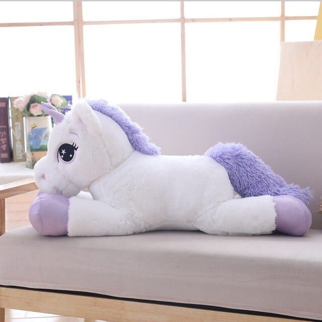 Peluche Géante Licorne  Lucie la Licorne | Peluche World 80 cm / Blanc