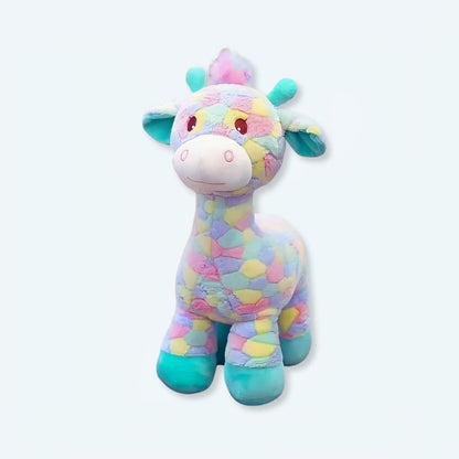 Peluche girafe arc-en-ciel douce enfant chambre colorée
