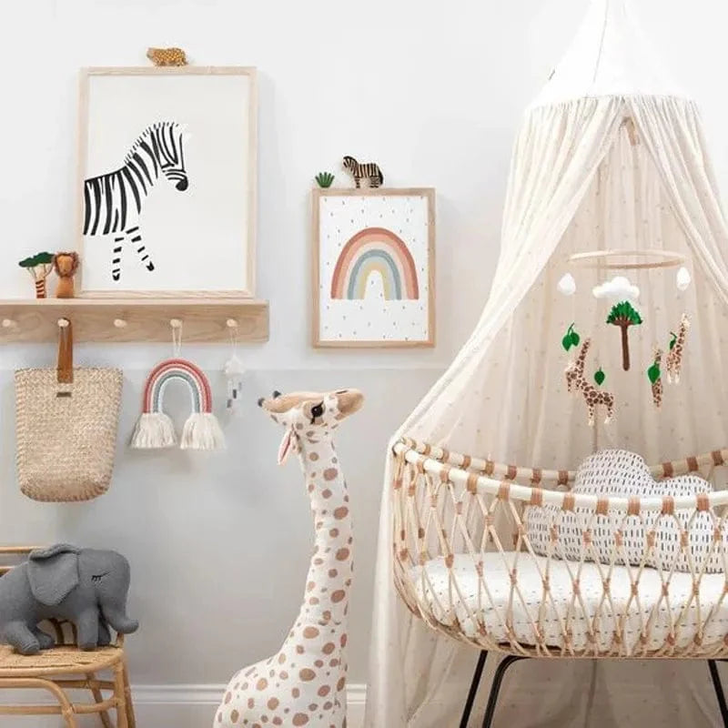 Peluche girafe au très long cou