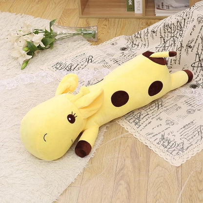 Peluche girafe géante jaune