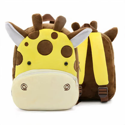 Peluche girafe sac à dos doux enfant jungle amusant