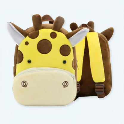Peluche girafe sac à dos doux enfant jungle amusant