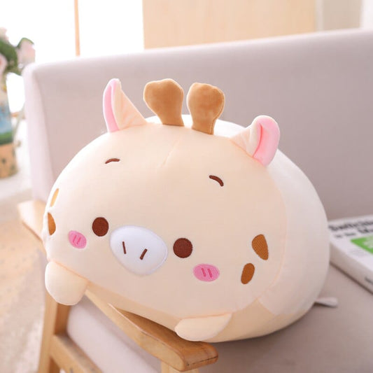 Peluche girafe squishmallow aux joues roses