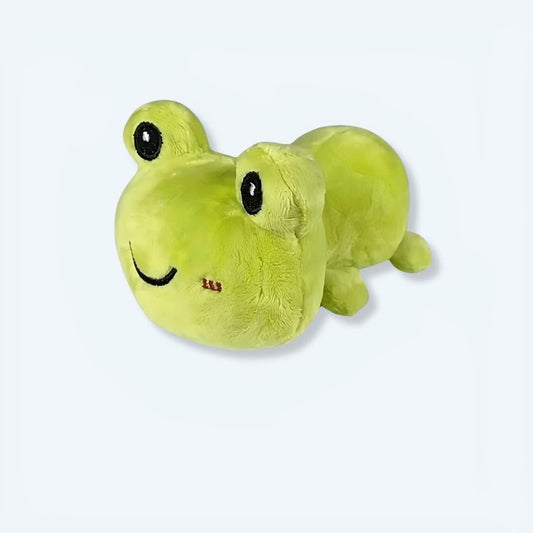 Peluche grenouille verte douce enfant câline et ludique