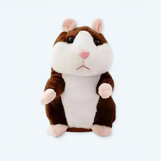 Peluche Hamster chocolat adorable interactif enfant doux