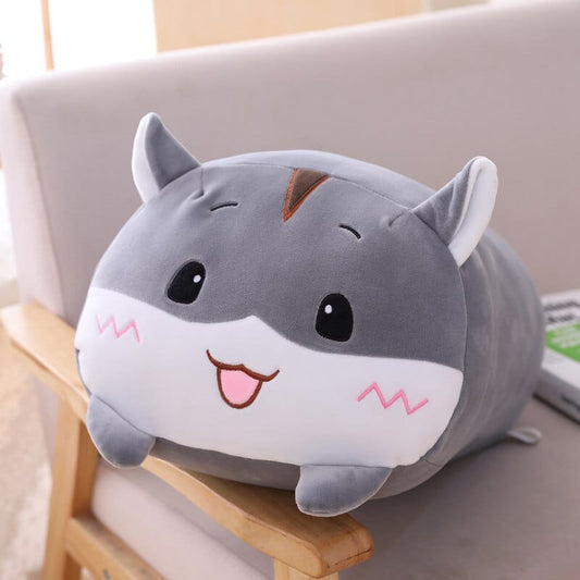 Peluche hamster squishmallow gris