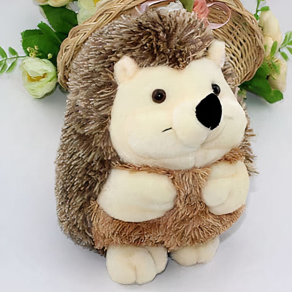 Peluche hérisson doux automne décor chambre enfant