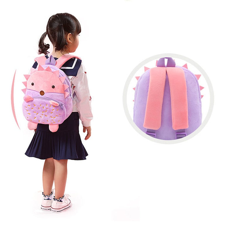 Peluche hérisson sac à dos doux enfant amusant