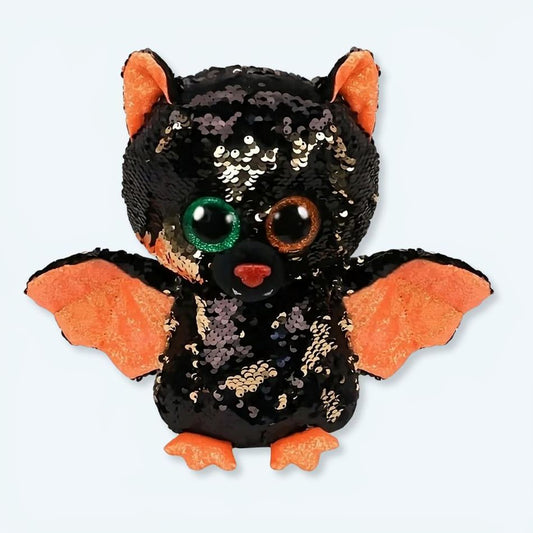 Peluche hibou chauve-souris Halloween magique sequin