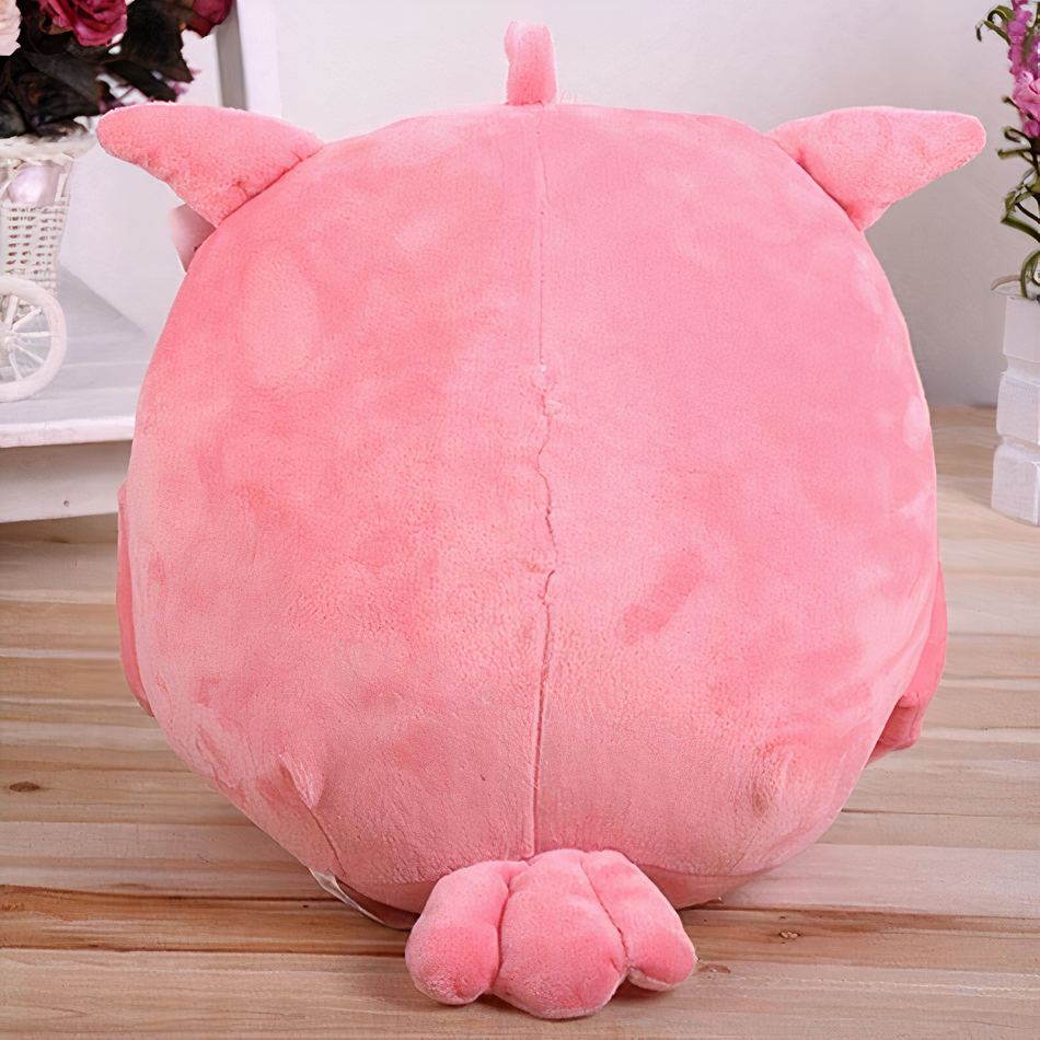 Peluche hibou rose adorable douce chambre enfant