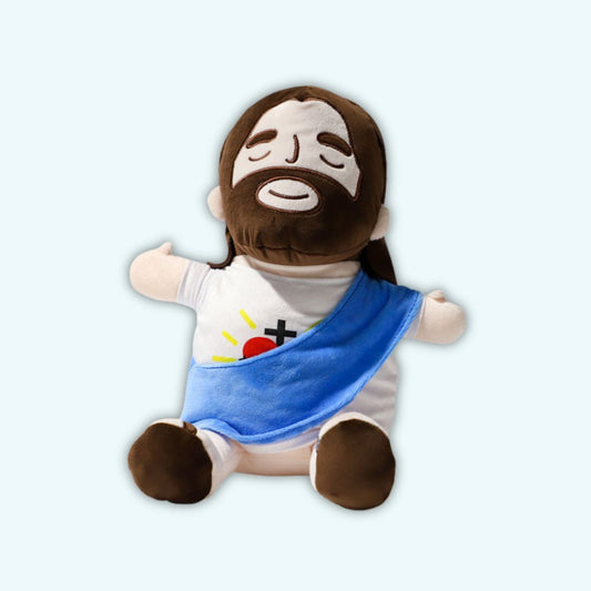 Peluche Jésus douce tissu respirant apaisant nuit