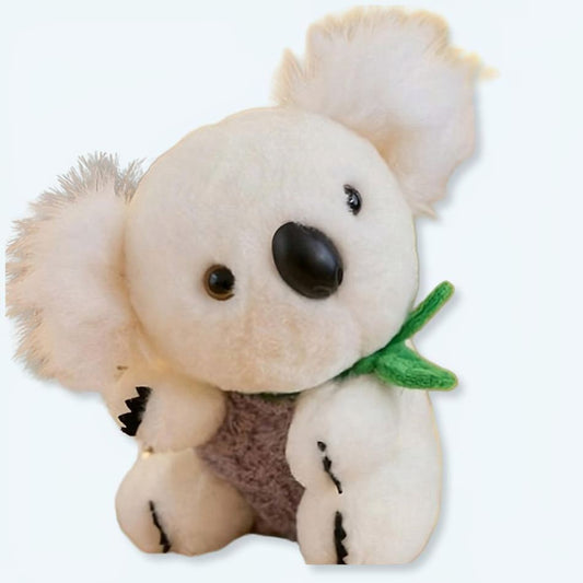 Peluche koala gris blanc douce câline enfant jouet