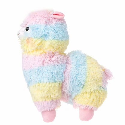 Peluche lama arc-en-ciel doux câlin décor pastel