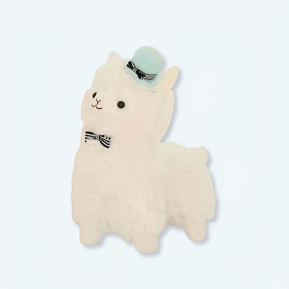 Peluche Lama bleu câlin doux enfant décoration chambre