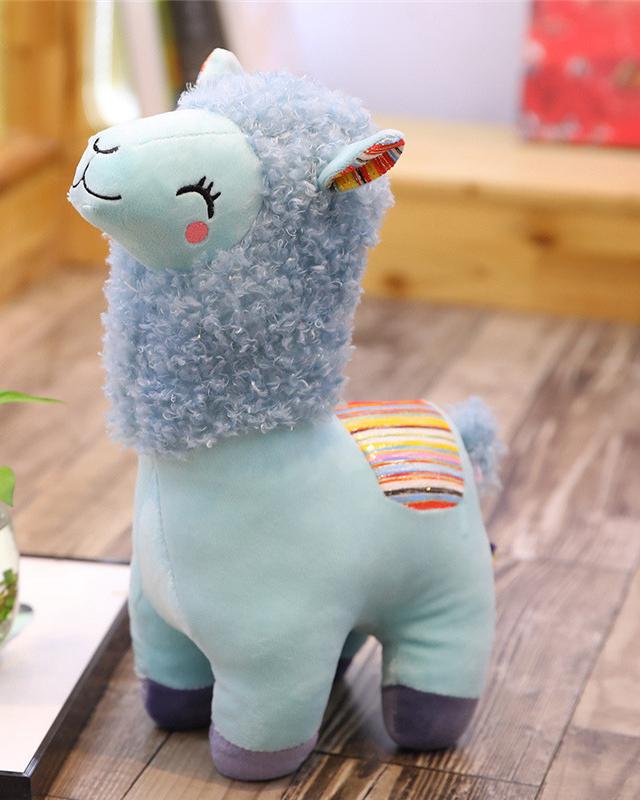 Peluche lama coloré doux arc-en-ciel pour enfant