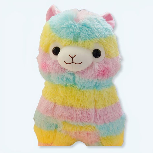 Peluche lama multicolore doux enfant chambre déco