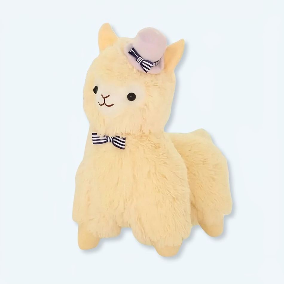 Peluche lama violet doux enfant câlin collection animale