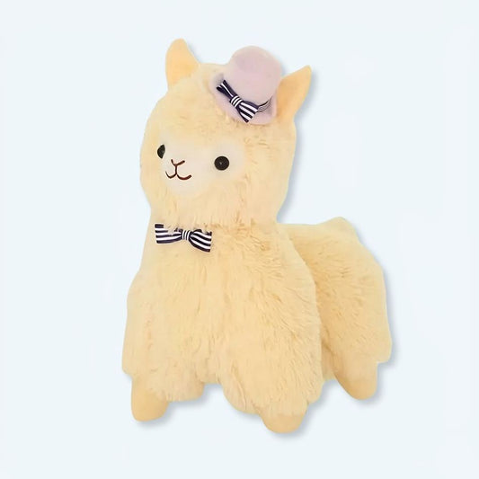 Peluche lama violet doux enfant câlin collection animale