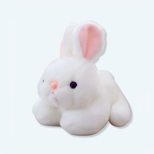 Peluche lapin blanc câlin douceur enfant chambre