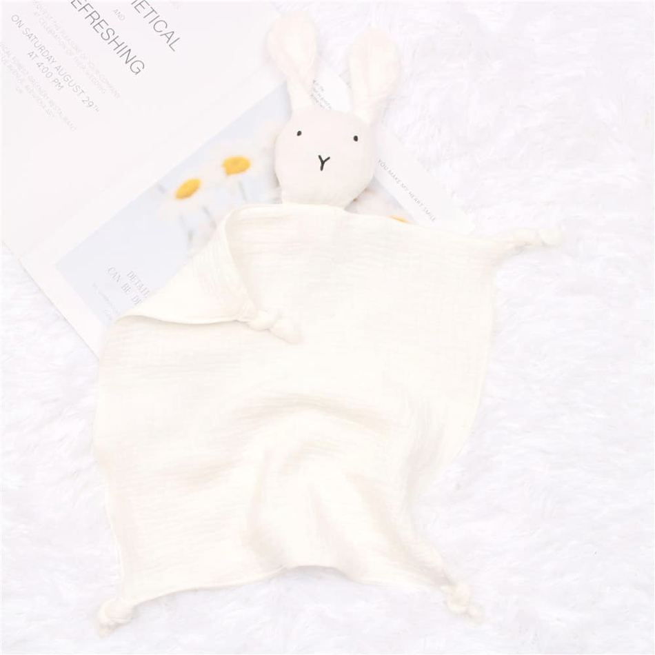 Peluche lapin câlin coton mousseline doux enfant