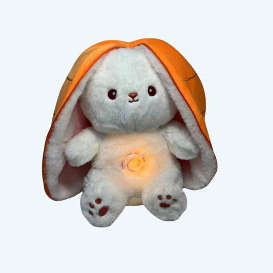 Peluche lapin carotte mélodie douce sommeil apaisant