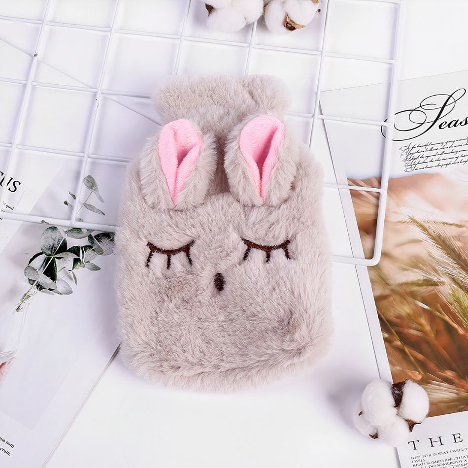 Peluche lapin chauffante douce confort hiver chaleureux