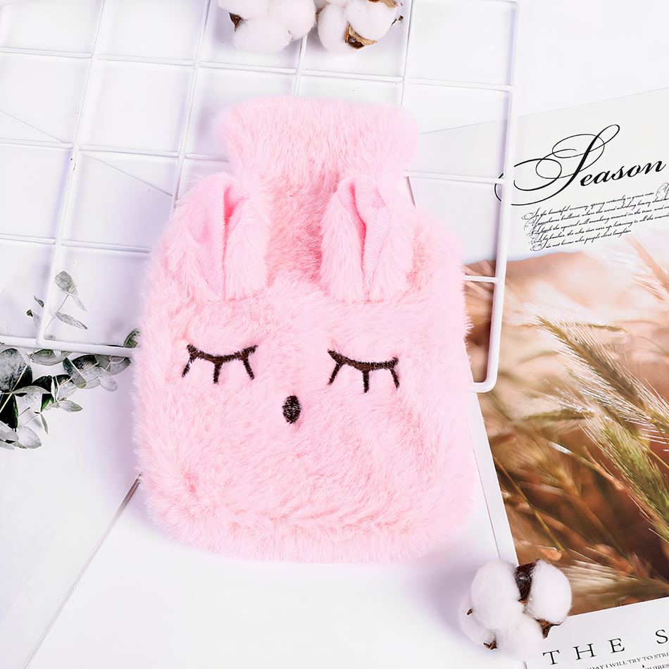 Peluche lapin chauffante douce confort hiver chaleureux