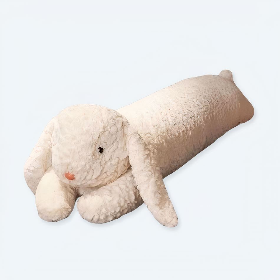 Peluche lapin géant doux coussin confort enfant