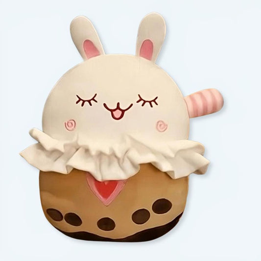 Peluche lapin joyeux doux compagnon enfant câlin