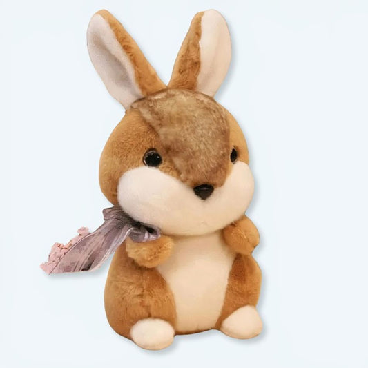 Peluche lapin lièvre marron doux câlin enfant univers bois