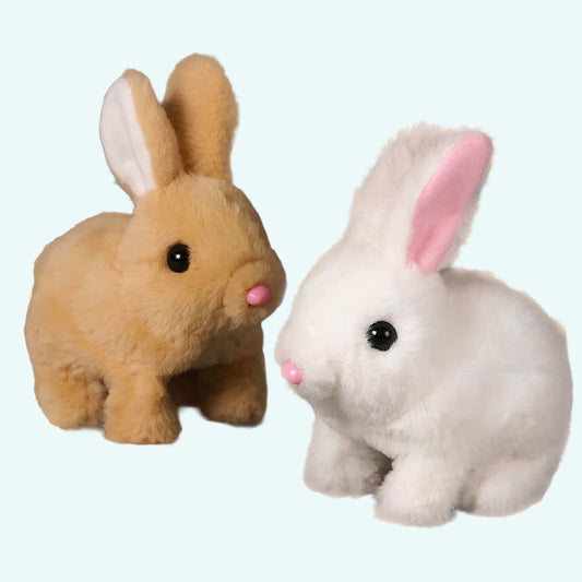 Peluche lapin Pâques électrique doux lumineux enfant