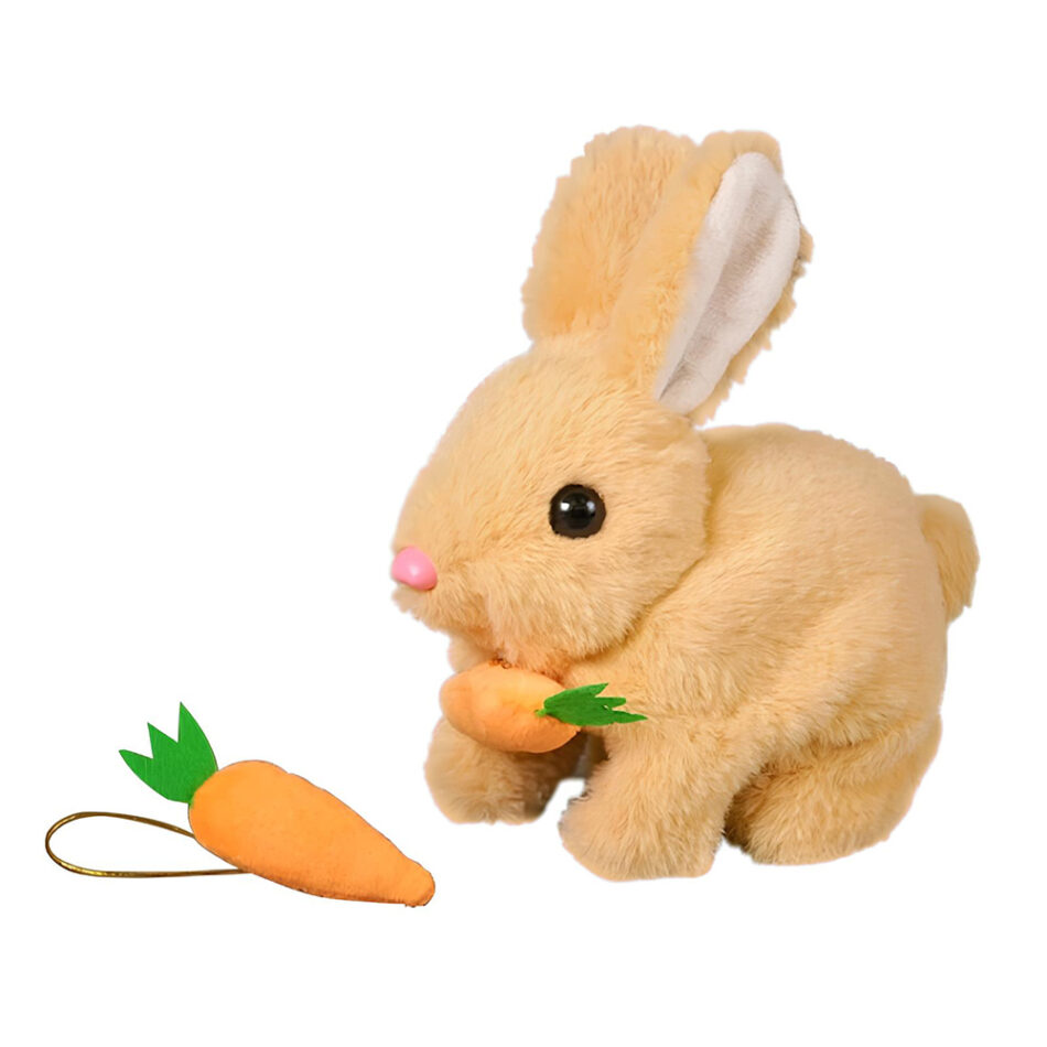 Peluche lapin Pâques électrique doux lumineux enfant