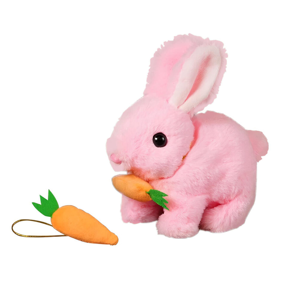Peluche lapin Pâques électrique doux lumineux enfant